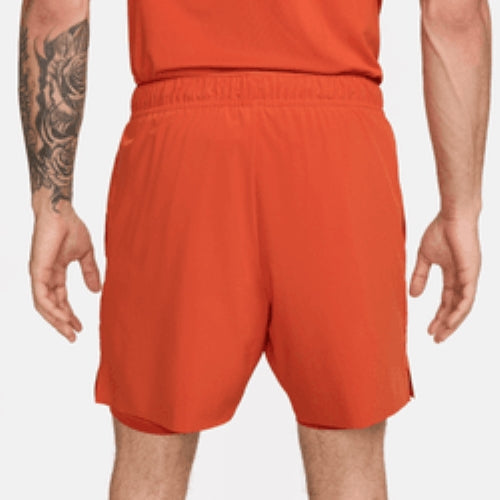 NikeCourt Slam Men's Dri-FIT Tennis Shorts - Rust - FD5284-811
