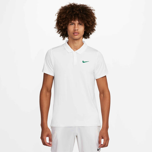 NikeCourt Advantage Men's Dri-FIT Tennis Polo - White Malachite - FD5317-102