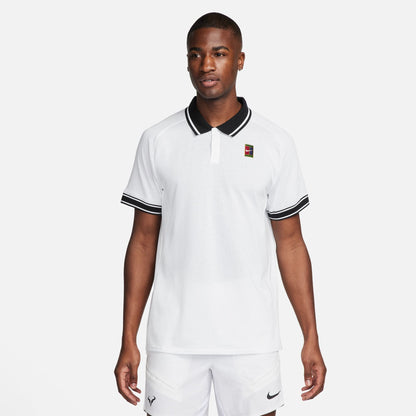 NikeCourt Heritage Men's Tennis Polo - White - FQ2101-100