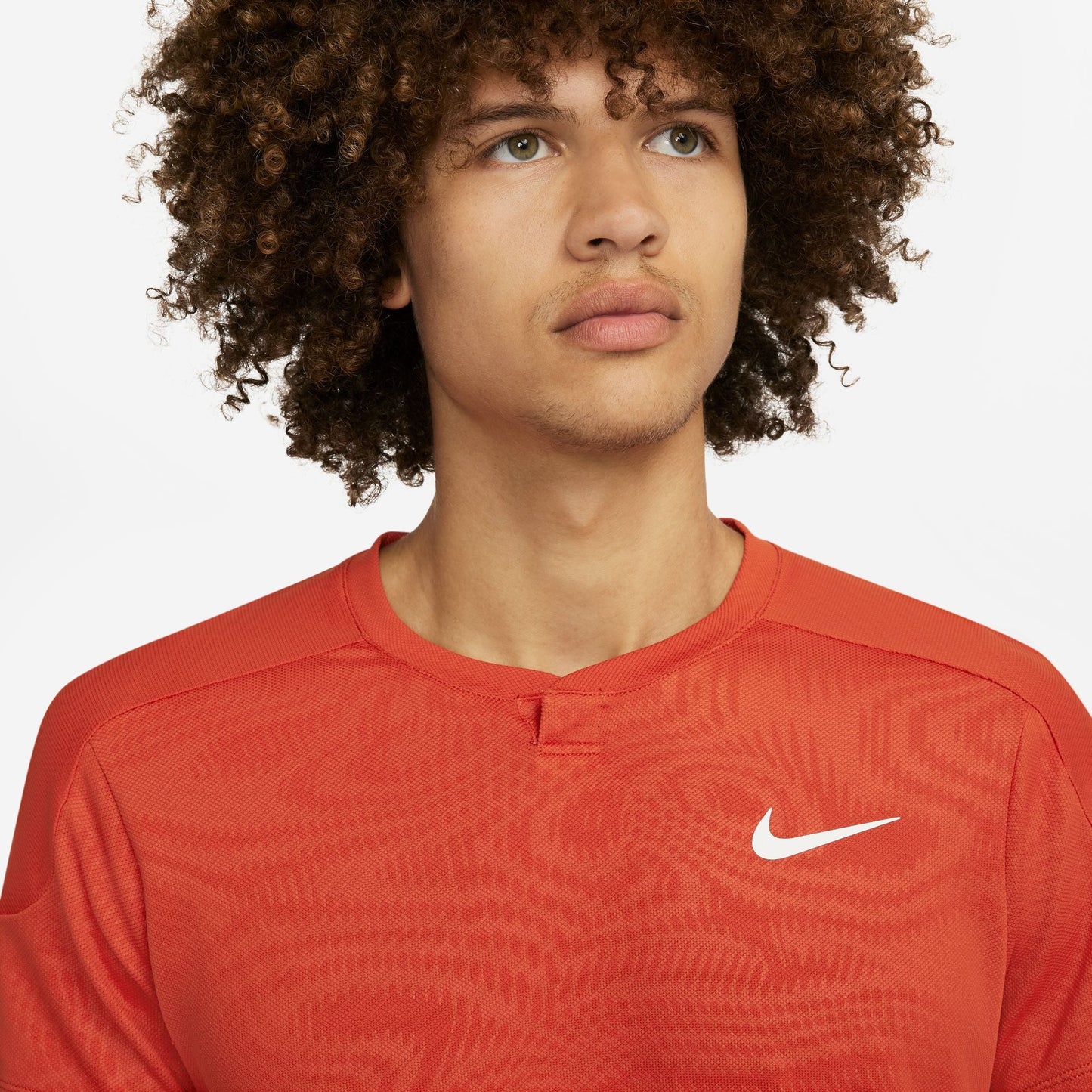 NikeCourt Slam Men's Dri-FIT Tennis Top - Rust Factor White - FD5261-811