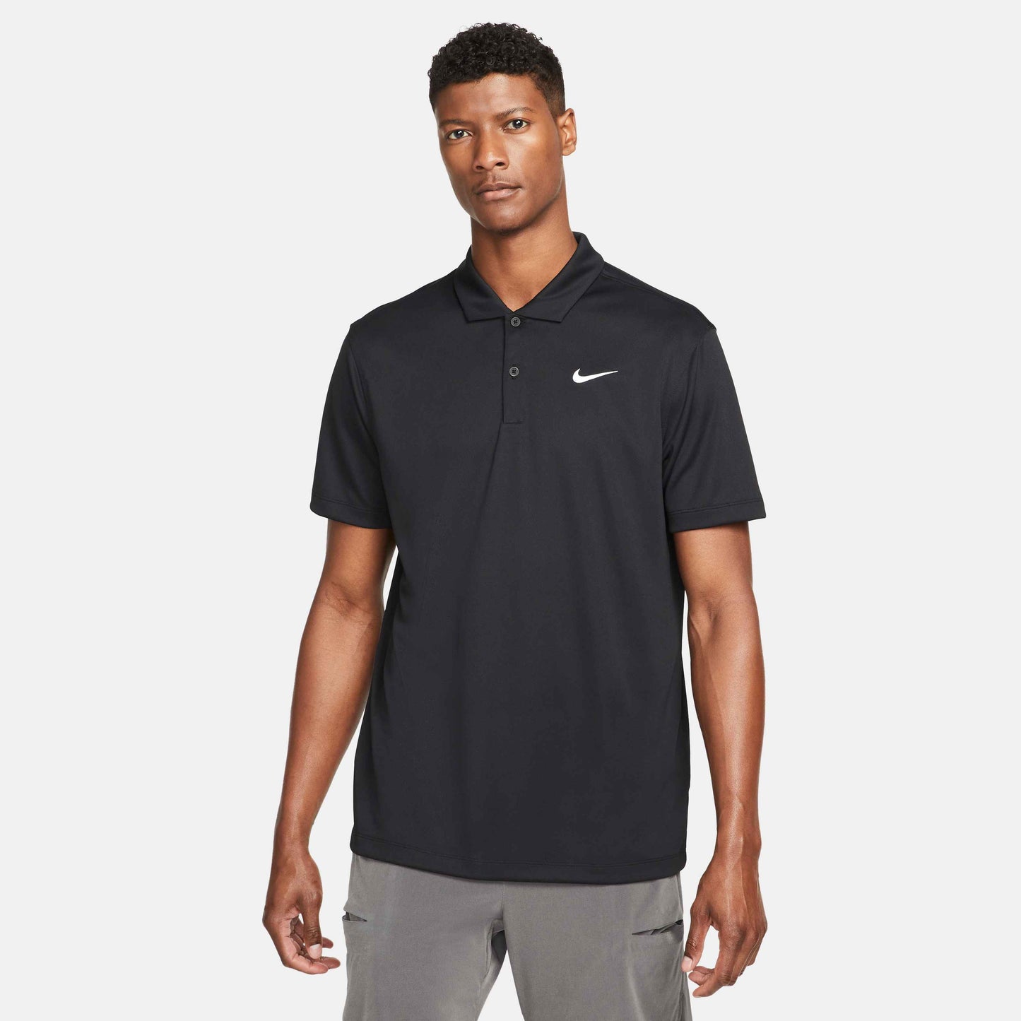 NikeCourt Dri-FIT Men's Tennis Polo - Black - DH0857-010