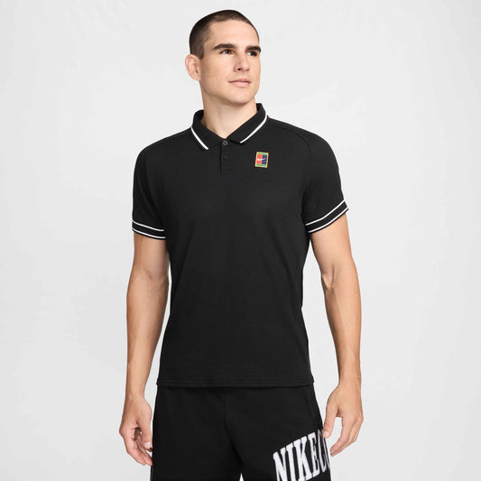 NikeCourt Heritage Men's Tennis Polo - Black - FQ2101-010
