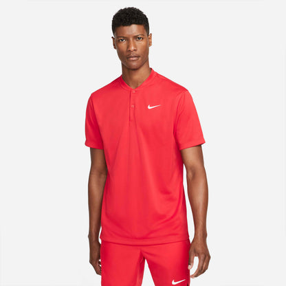 NikeCourt Dri-FIT Men's Tennis Blade Polo - Red - DJ4167-657