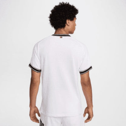 NikeCourt Heritage Men's Short-Sleeve Tennis Top - White Black - FN0318-101