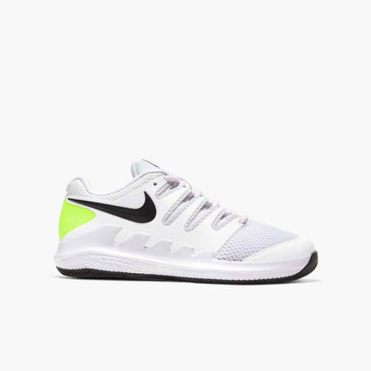 Nike Kids Hard Court Nikecourt Jr. Vapor X - White/Black-Volt - AR8851-101