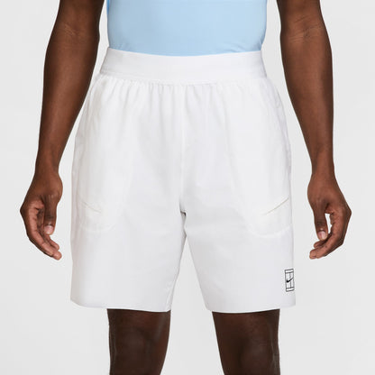 NikeCourt Advantage Men's Dri-FIT 8" Tennis Shorts - White - FZ9322-100