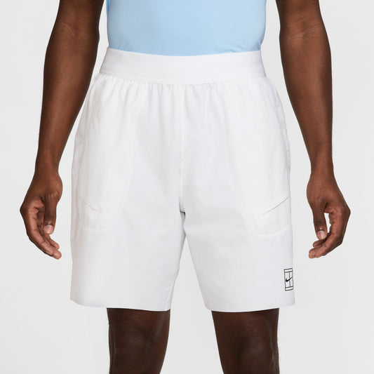 NikeCourt Advantage Men's Dri-FIT 8" Tennis Shorts - White - FZ9322-100