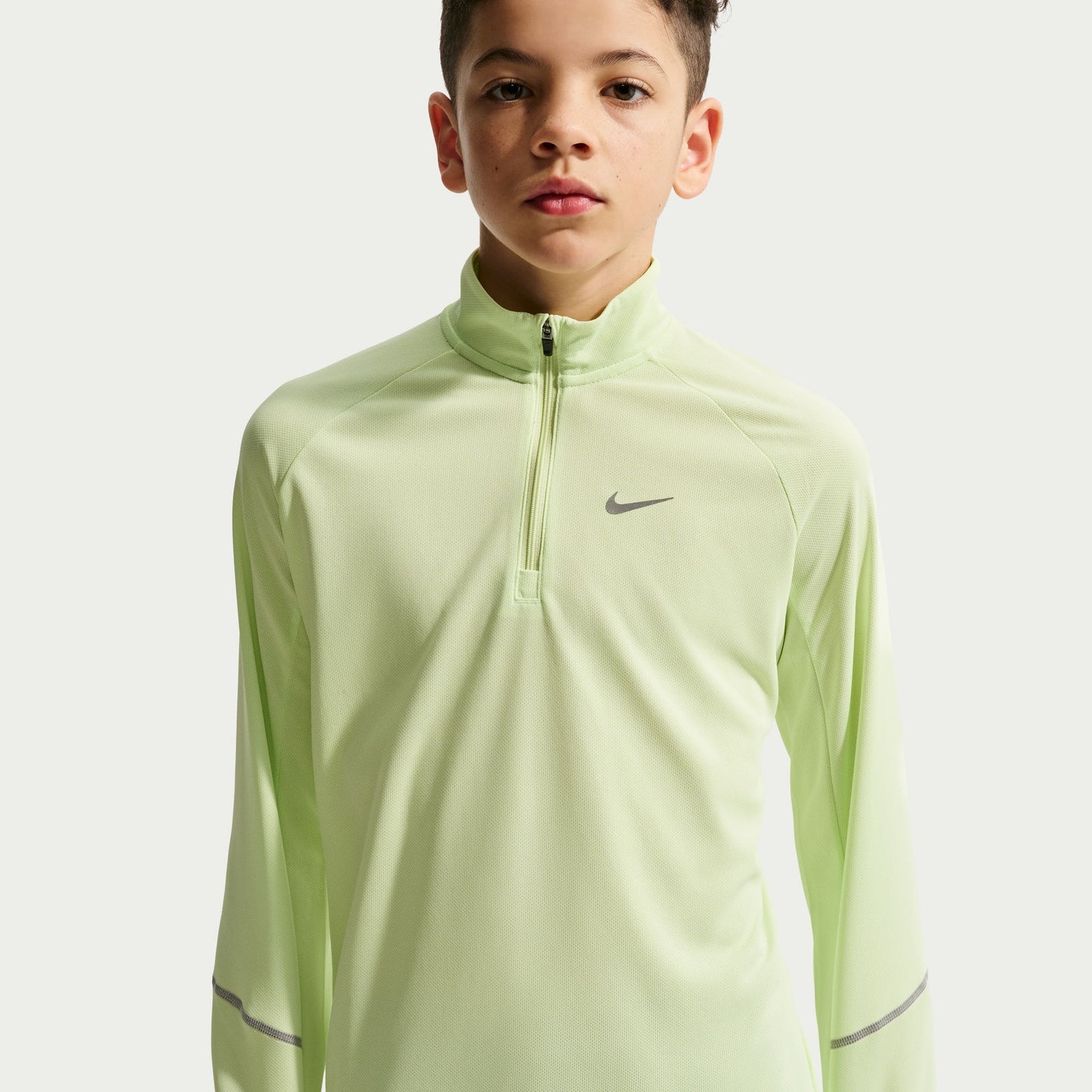 Nike Kids Dri-FIT Miler Half Zip Top - Lime - IF2426-360