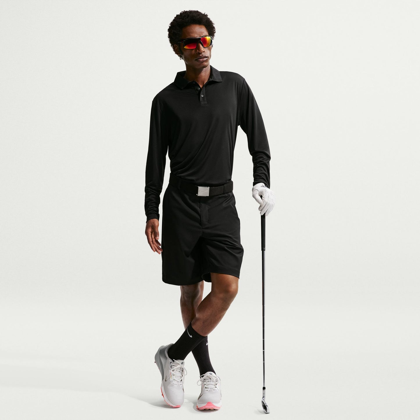 Nike Men's Dri-FIT Par Polo Long Sleeve - Black - IQ7062-010
