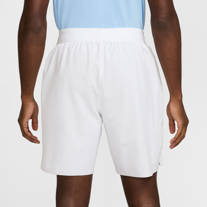NikeCourt Advantage Men's Dri-FIT 8" Tennis Shorts - White - FZ9322-100