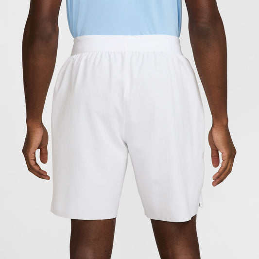 NikeCourt Advantage Men's Dri-FIT 8" Tennis Shorts - White - FZ9322-100