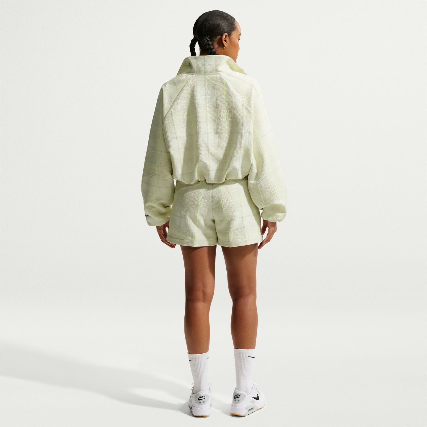 Nike Women's Tartan Jacket - Sail/Black - IQ9446-133