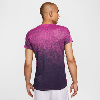 NikeCourt Slam Men's Dri-FIT Tennis Top - Hot Fuchsia White - FQ2018-518