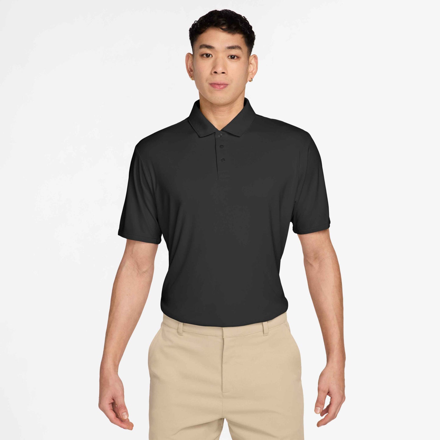 Nike Men's Dri-FIT Par Polo Short Sleeve Tonal - Black - IQ7023-010