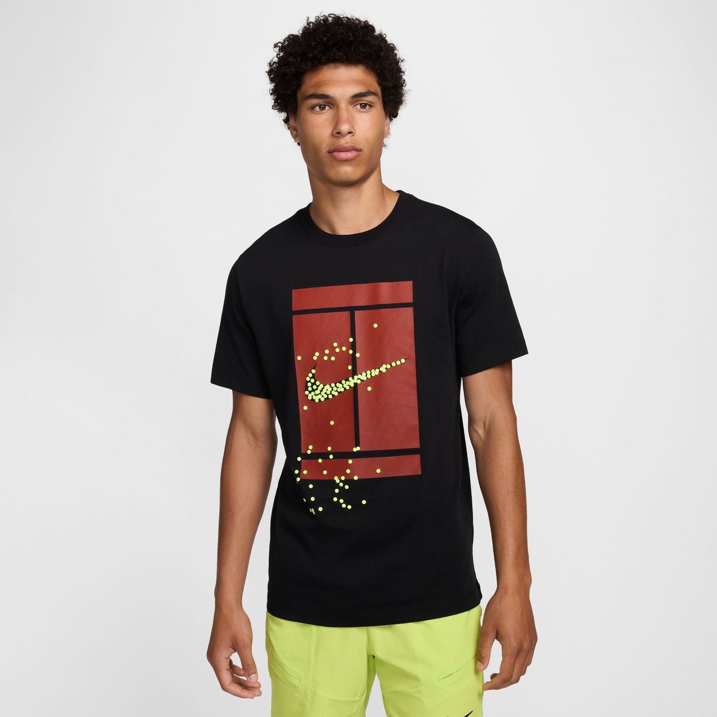 NikeCourt Men's Tennis T-Shirt - Black - FZ8107-010