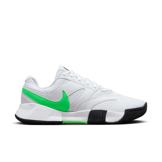 NikeCourt Vapor Lite 4 Womens' Hard Court Tennis Shoes - White Poison Green-Black - FD6575-105