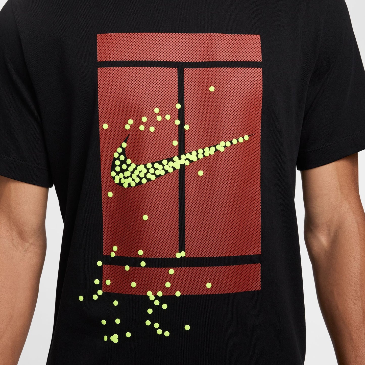 NikeCourt Men's Tennis T-Shirt - Black - FZ8107-010