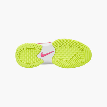 Nike Kids Hard Court Nike court Jr. Lite 2 - White/Fuchsia-Lime-Grey  - CD0440-107
