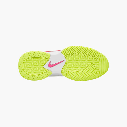 Nike Kids Hard Court Nike court Jr. Lite 2 - White/Fuchsia-Lime-Grey  - CD0440-107
