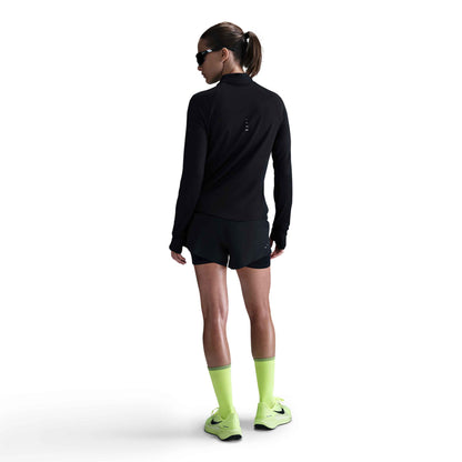 Nike Women's Swift Dri-FIT UV Half Zip Top - Black - HQ0499-010