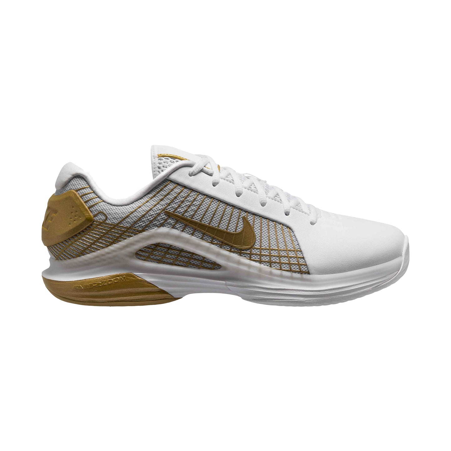 Nike Men's Hard Court Nike Vapor 12 Hypersmash - White/Gold - HV1488-100
