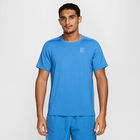 Nike Men's NikeCourt Dri-FIT Advantage Top - Blue - FZ6910-402
