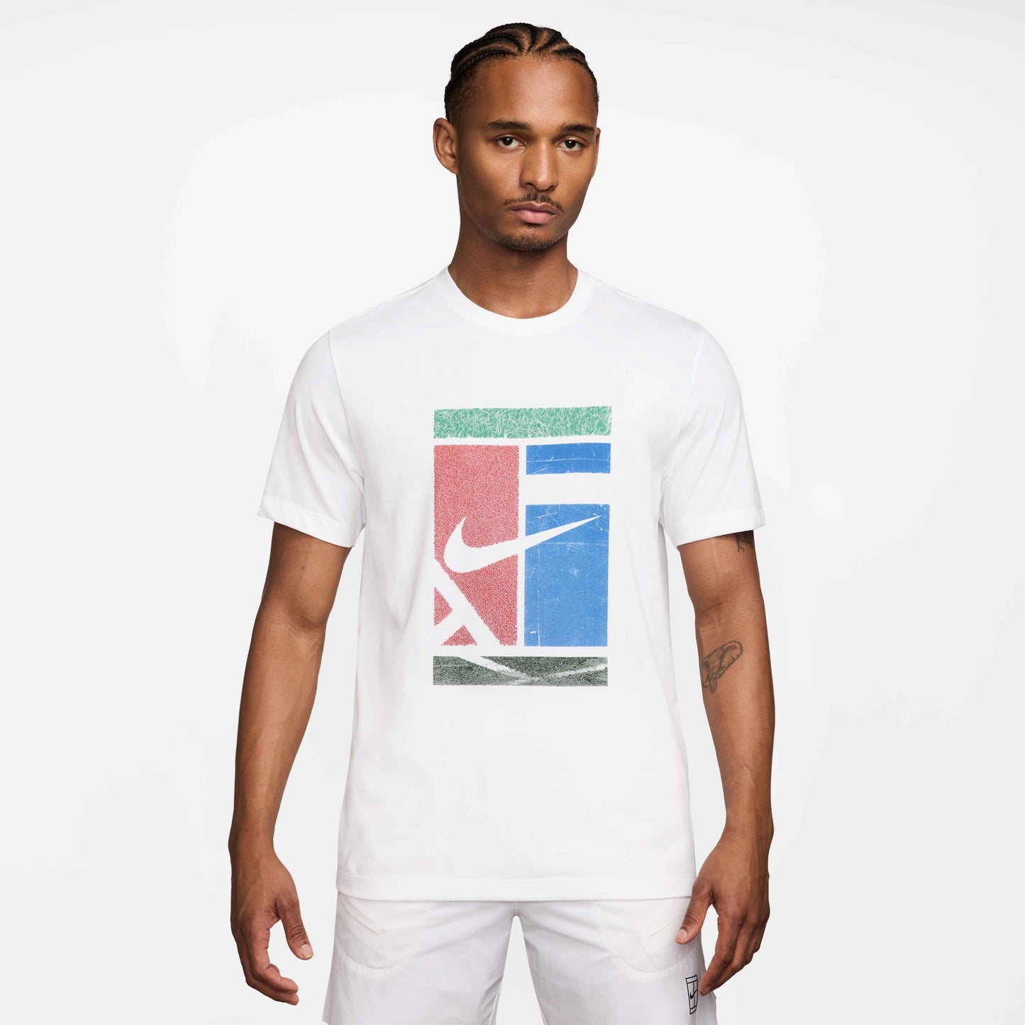 Nike Men's NikeCourt Dri-FIT Tee Court Ho25 - White - HV1788-100