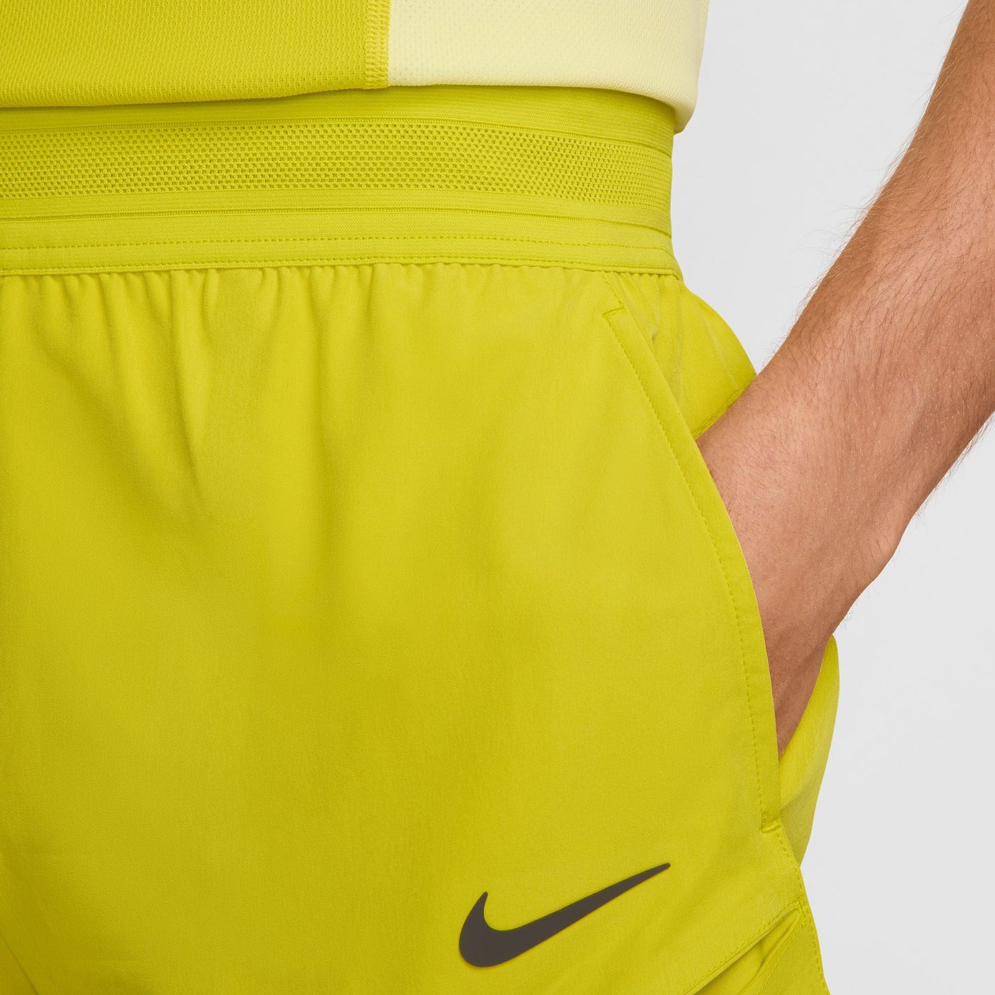 NikeCourt Slam Men's Dri-FIT Tennis Shorts - Spring 2025 - High Voltage High Voltage Medium Ash - FZ6899-344