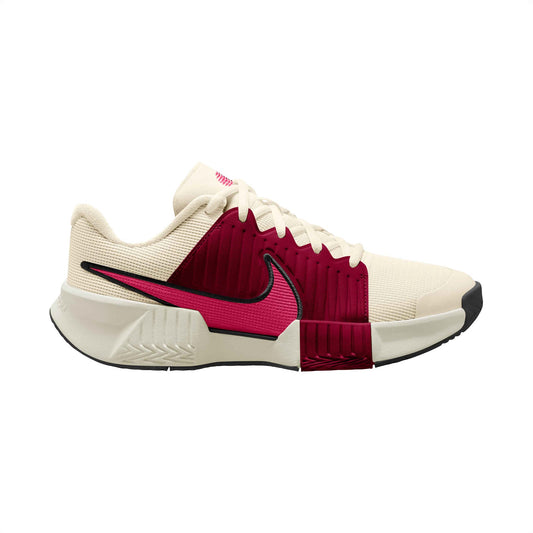 Nike GP Challenge Pro Women's Hard Court Tennis Shoes - Pale Ivory Rush Pink-Sail-Team Red - FB3146-104