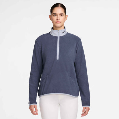 Nike Therma-FIT Victory Women's Long Sleeve 1/2 Zip Top - Sanded Purple Ghost Black - DA3236-508
