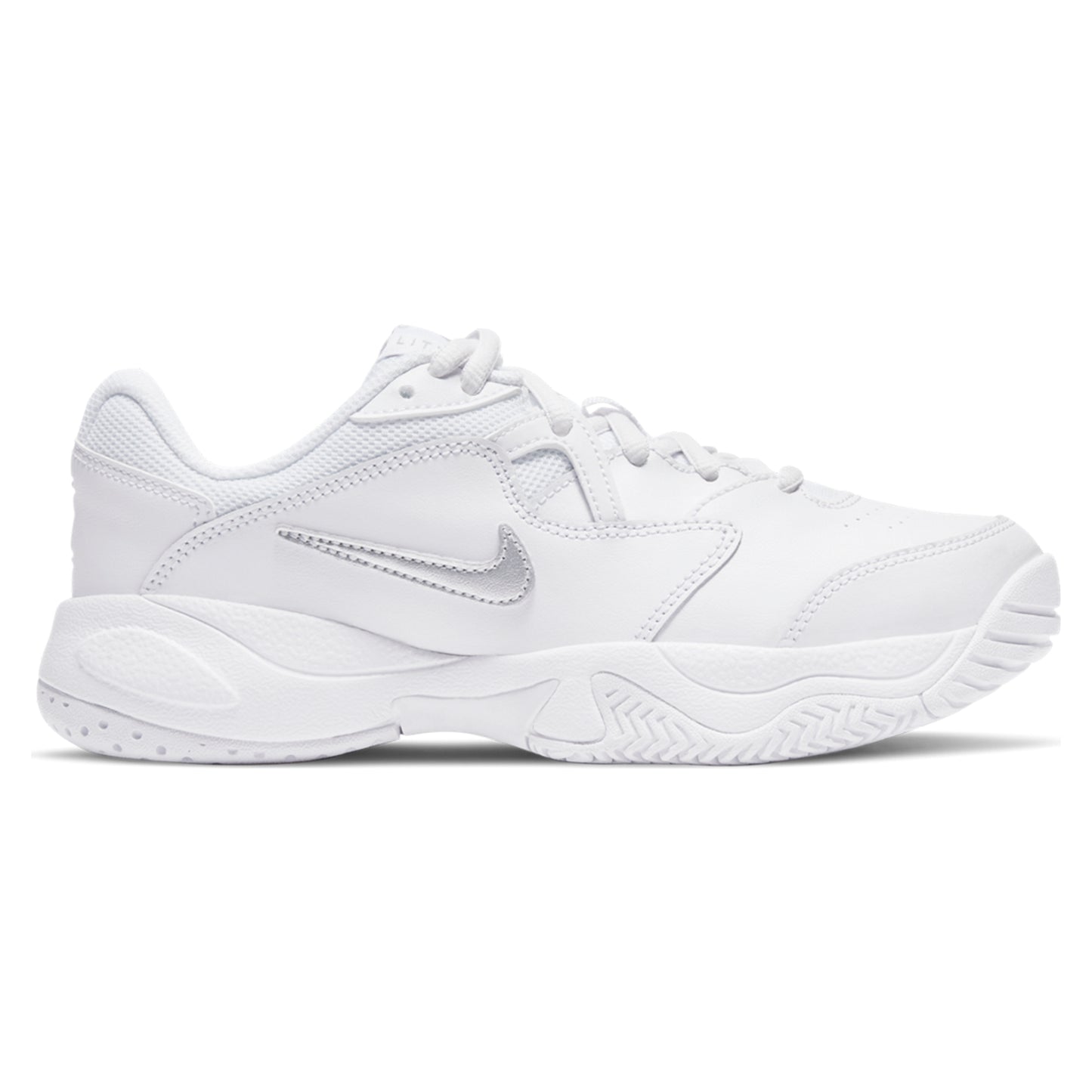 Nike Kids Hard Court Nike court Jr. Lite 2 - White/Silver - CD0440-105