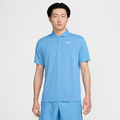 Nike Men's NikeCourt Dri-FIT Polo Solid - Blue - DH0857-489