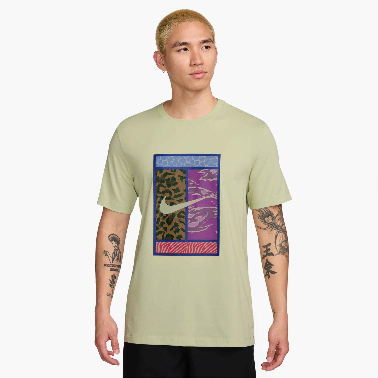 Nike Men's NikeCourt Dri-FIT Tee Court - Olive - HV1715-371