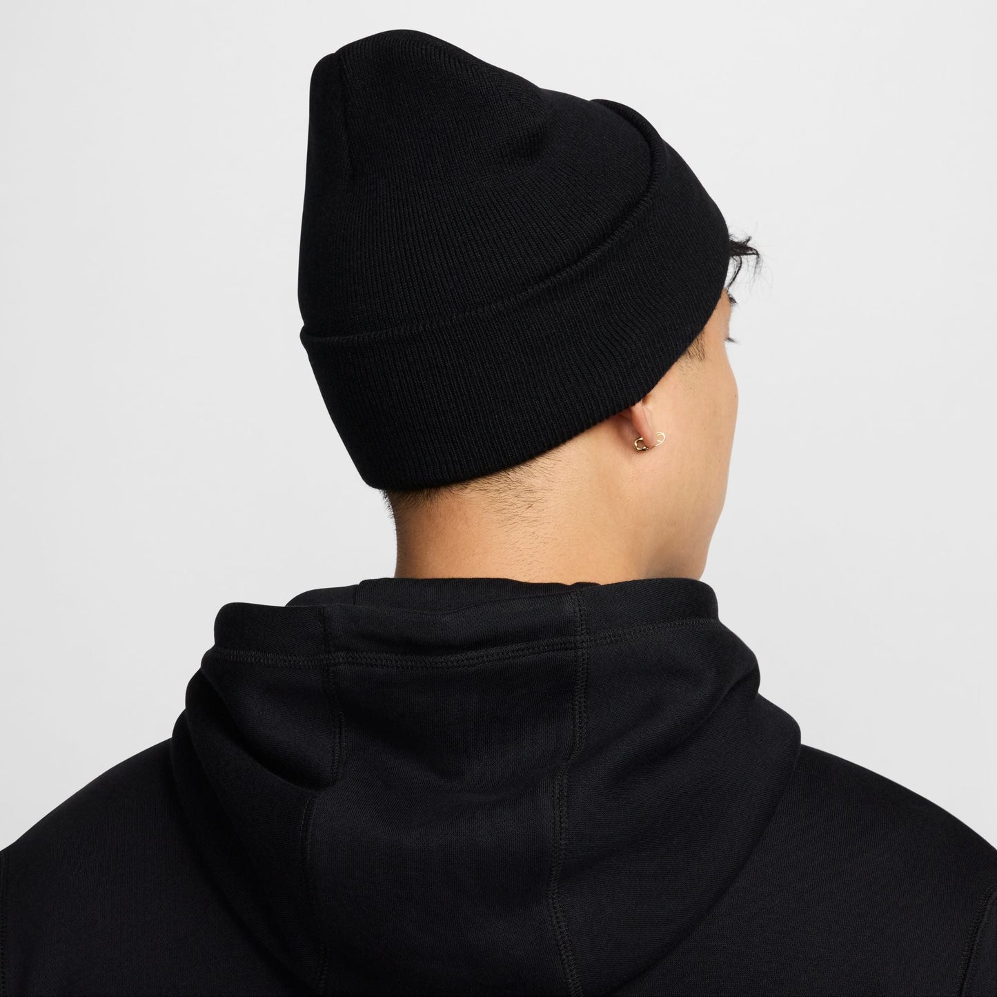 Nike Unisex Peak Beanie Swoosh F24 L - Black - HF0187-010