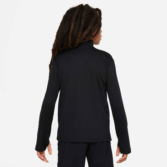 Nike Boy's Dri-FIT UV Multi Long Sleeve Half Zip Top - Black - FN8375-010