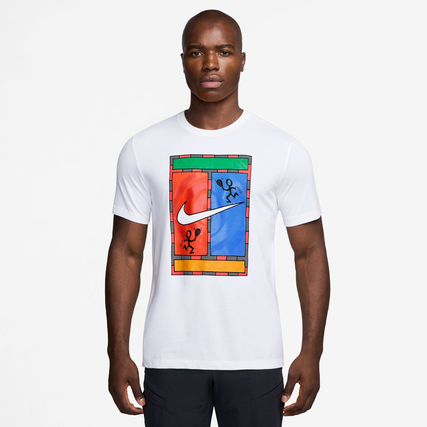Nike Men's NikeCourt Dri-FIT Tee Court - White - HJ3470-100