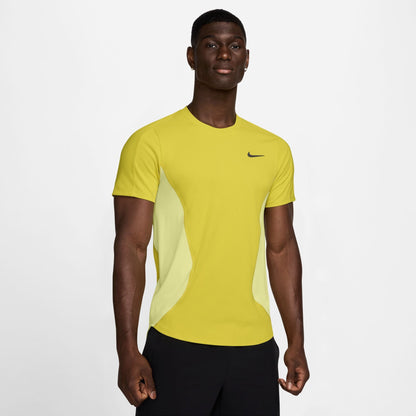 NikeCourt Slam Men's Dri-FIT Tennis Top - Spring 2025 - High Voltage Luminous Green Medium Ash - FZ6857-344