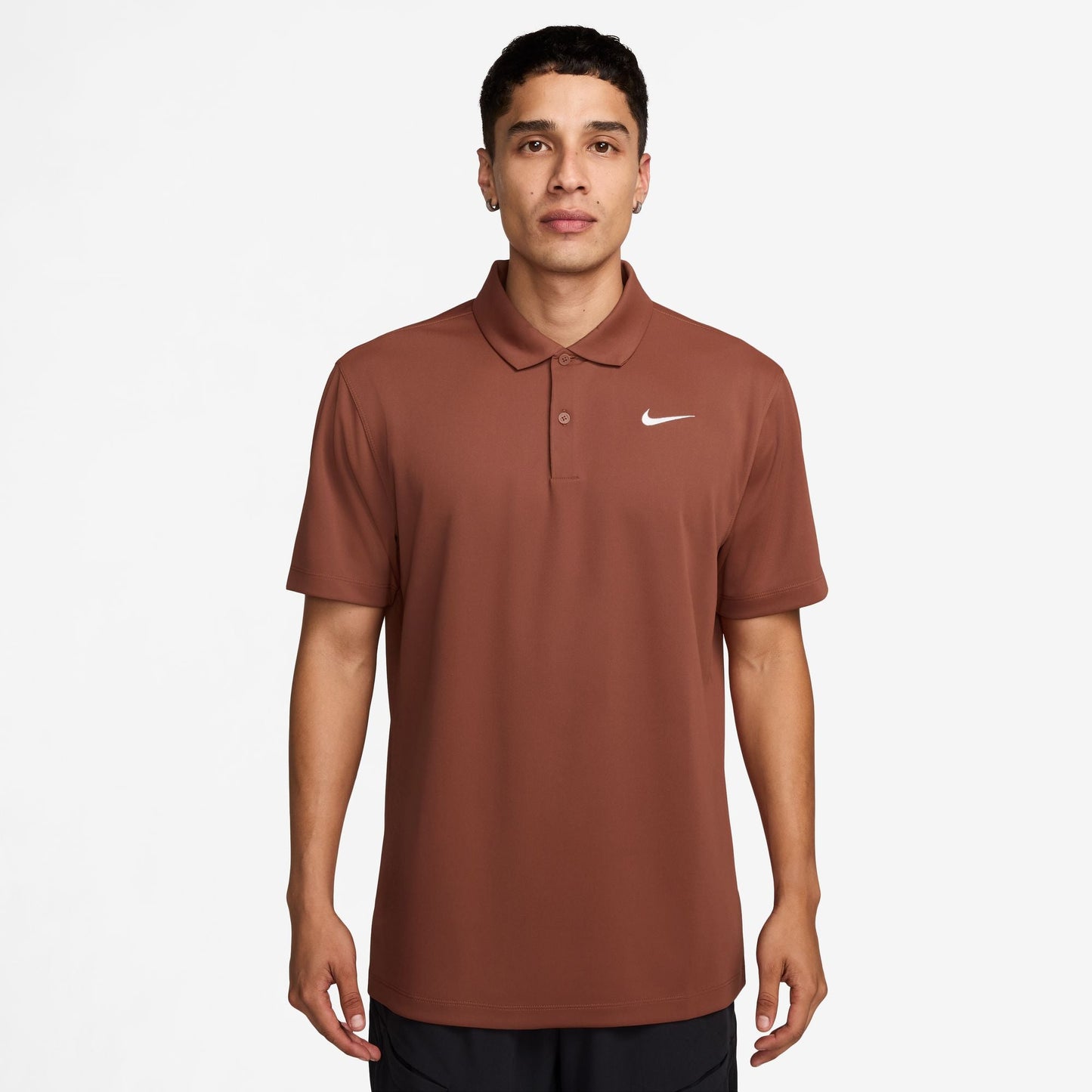 Nike Men's NikeCourt Dri-FIT Polo Solid - Brown - DH0857-662