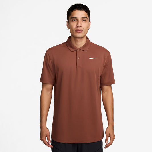 Nike Men's NikeCourt Dri-FIT Polo Solid - Brown - DH0857-662