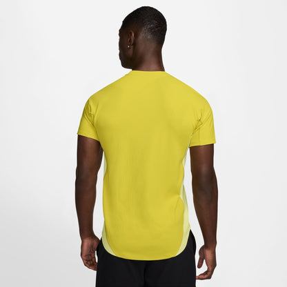 NikeCourt Slam Men's Dri-FIT Tennis Top - Spring 2025 - High Voltage Luminous Green Medium Ash - FZ6857-344