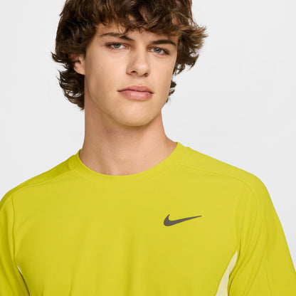 NikeCourt Slam Men's Dri-FIT Tennis Top - Spring 2025 - High Voltage Luminous Green Medium Ash - FZ6857-344