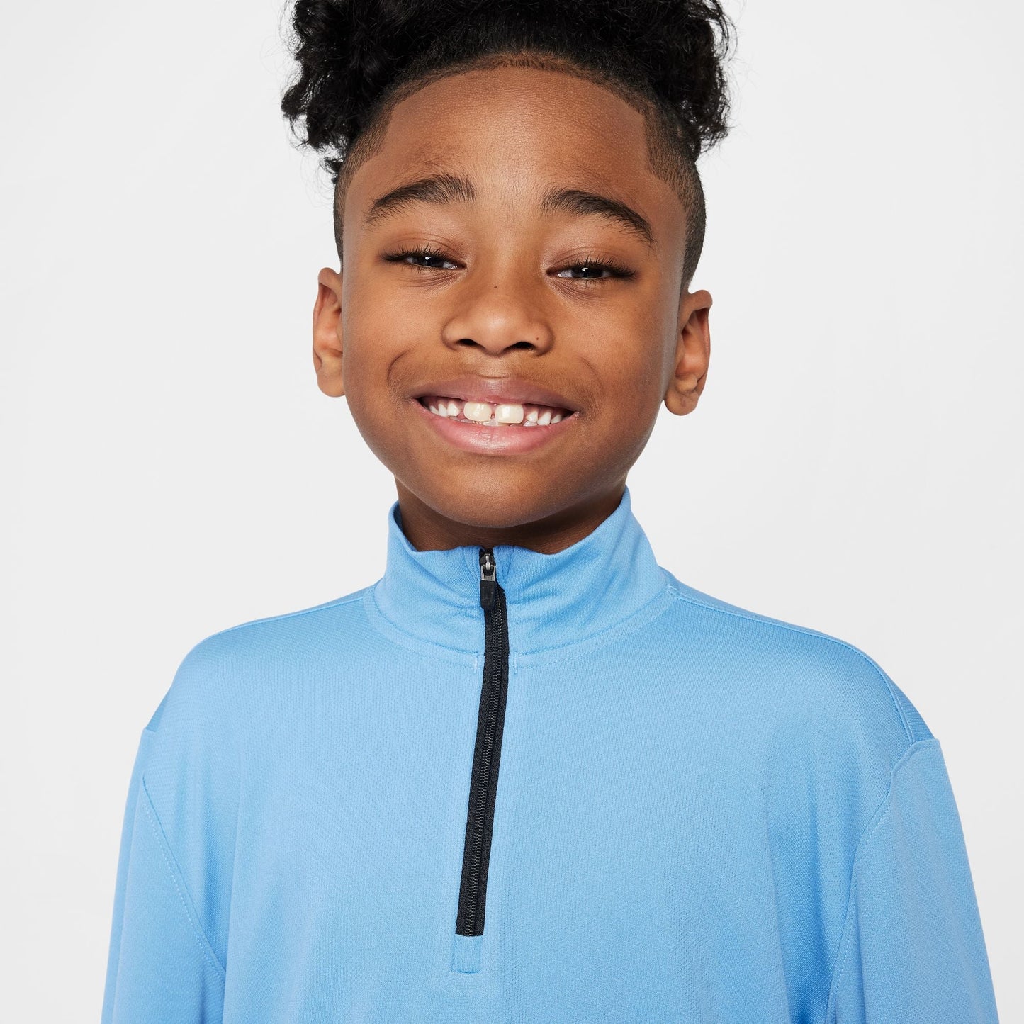 Nike Boy's Dri-FIT UV Multi Long Sleeve Half Zip Top - Blue - FN8375-489