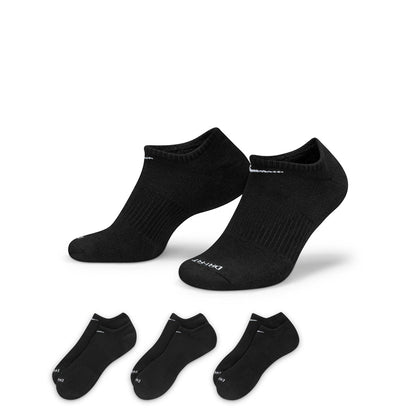Nike Everyday Plus Cushioned No-Show Socks - Black - SX6889-010