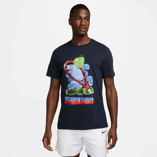 Nike Men's NikeCourt Tee Us Open - Obsidian - HV1713-451