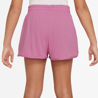Nike Girl's Dri-FIT Breezy Mid-Rise Skirt - Magic Flamingo White - FN9002-646