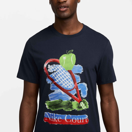Nike Men's NikeCourt Tee Us Open - Obsidian - HV1713-451