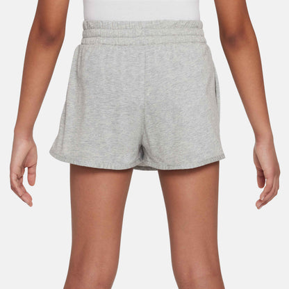 Nike Girl's Dri-FIT Breezy Mid-Rise Skirt - Light Grey - FN9002-063