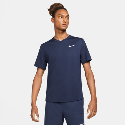 Nike Men's NikeCourt Dri-FIT Victory Top - Obsidian - CV2982-451