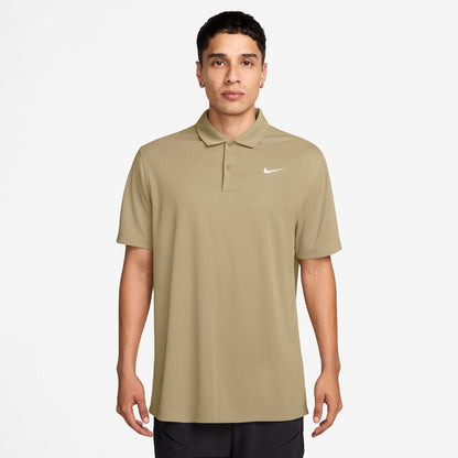 Nike Men's NikeCourt Dri-FIT Polo Solid - Beige - DH0857-297