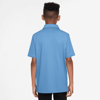 Nike Boy's Dri-FIT Tour Polo Solid - Blue - FV0299-489